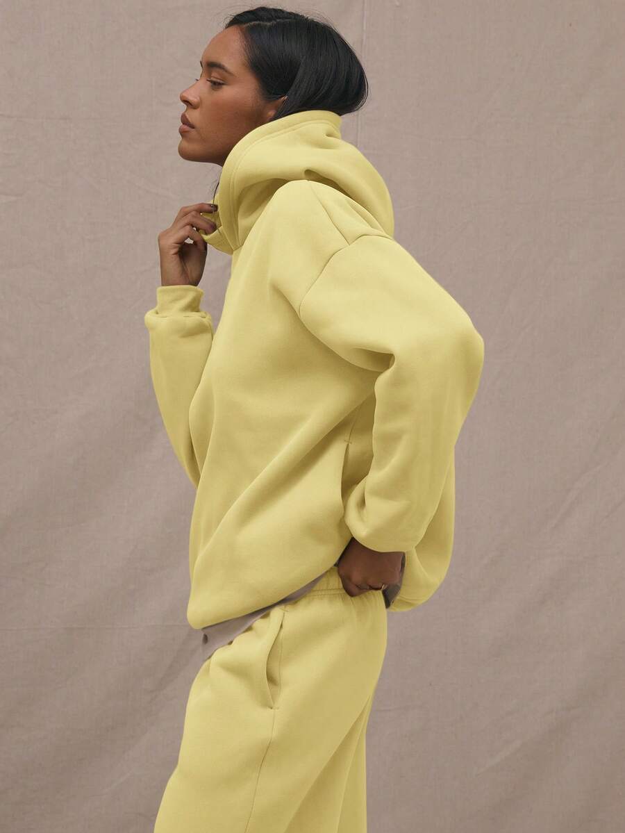 Embroidery Patch Oversized Hoodie