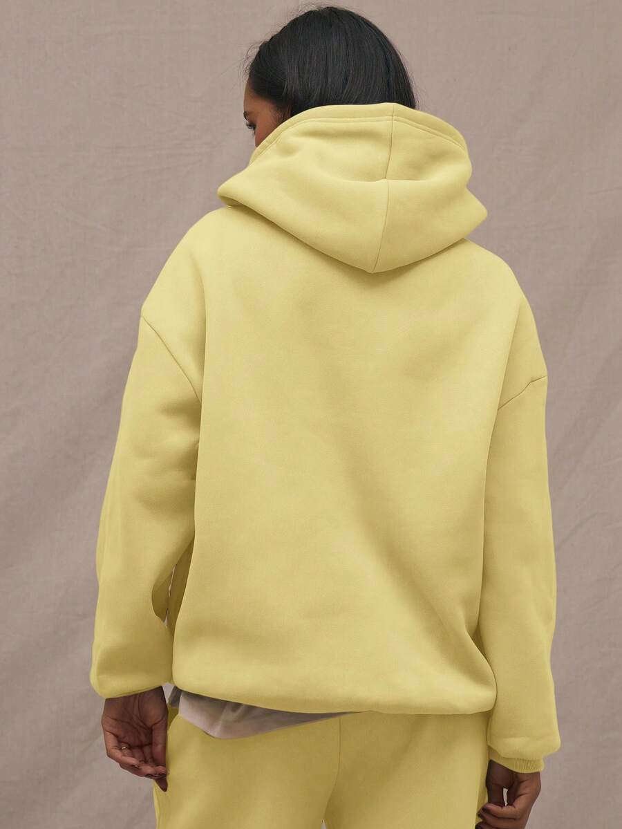 Embroidery Patch Oversized Hoodie