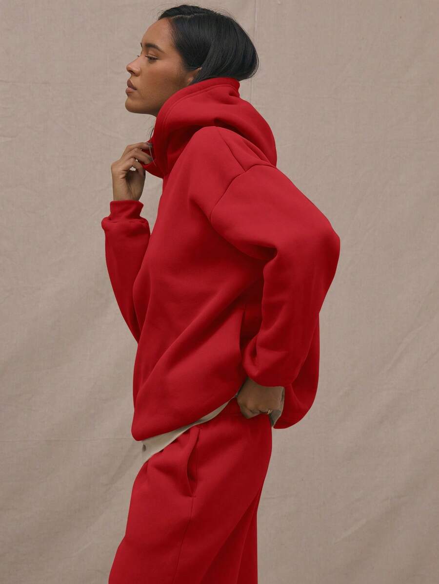 Embroidery Patch Oversized Hoodie