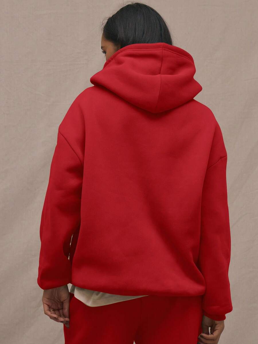 Embroidery Patch Oversized Hoodie