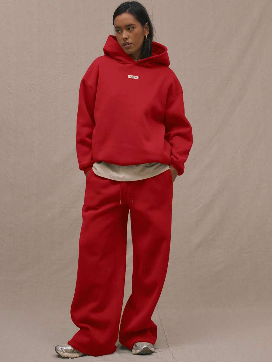 Embroidery Patch Oversized Hoodie