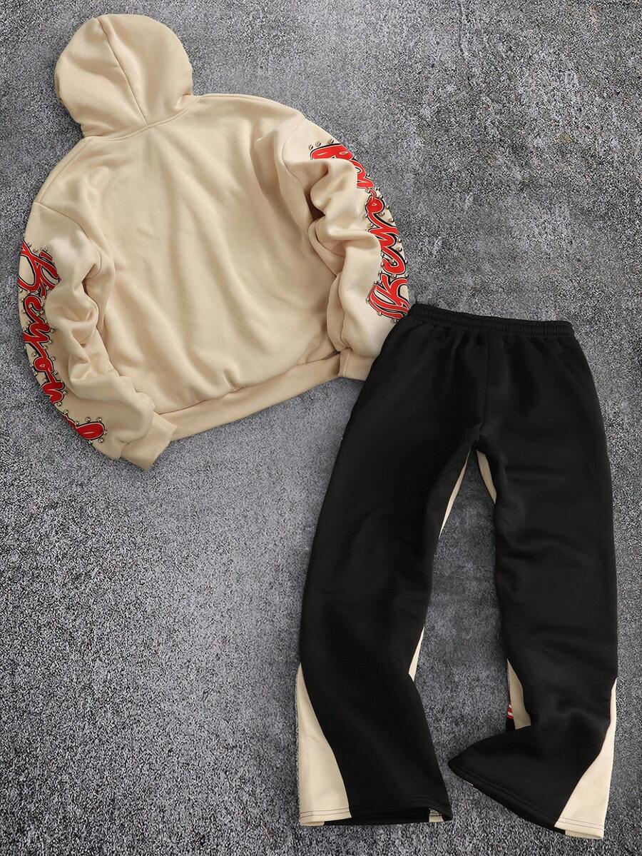 Eye Print Hoodie And Sweatpants Set