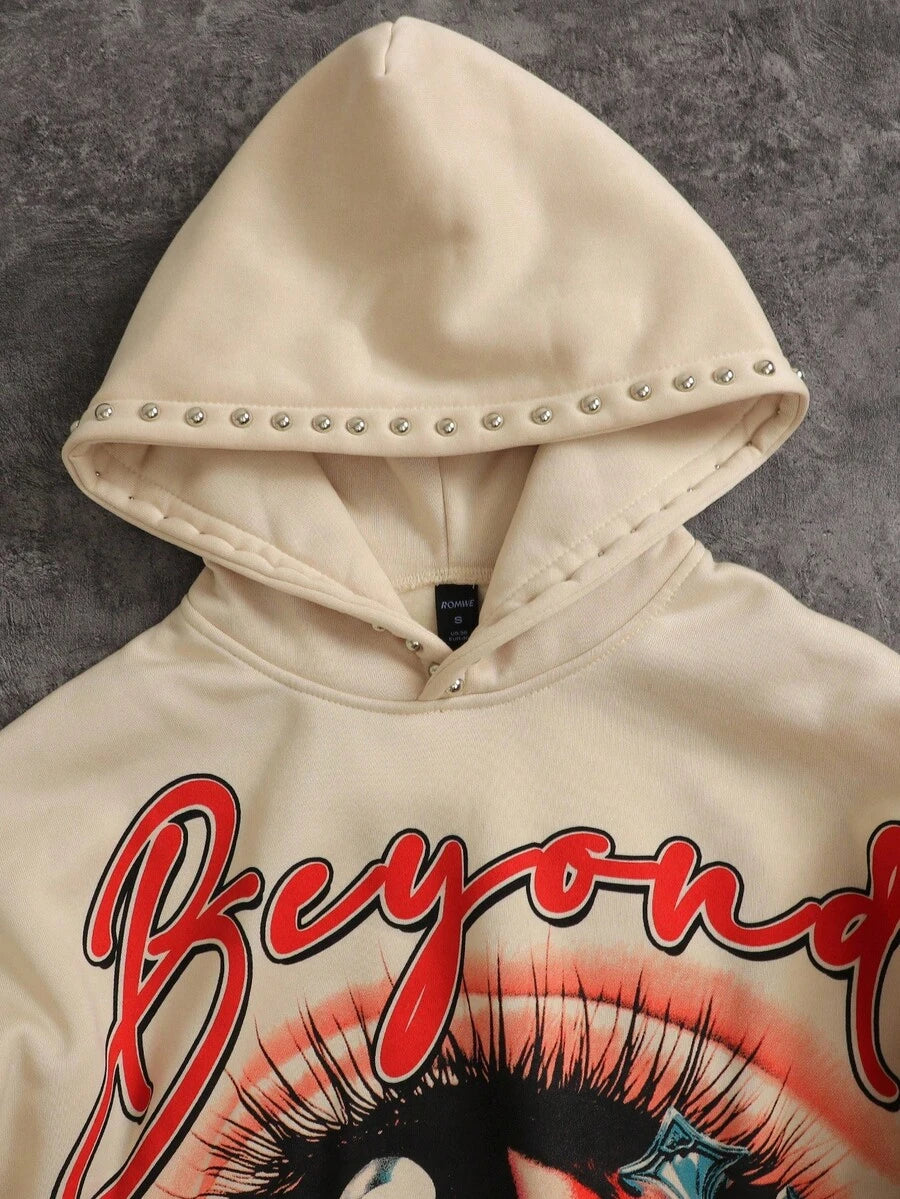 Eye Print Hoodie And Sweatpants Set