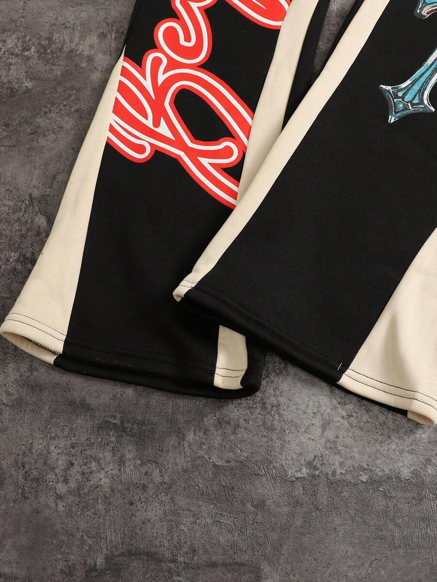 Eye Print Hoodie And Sweatpants Set