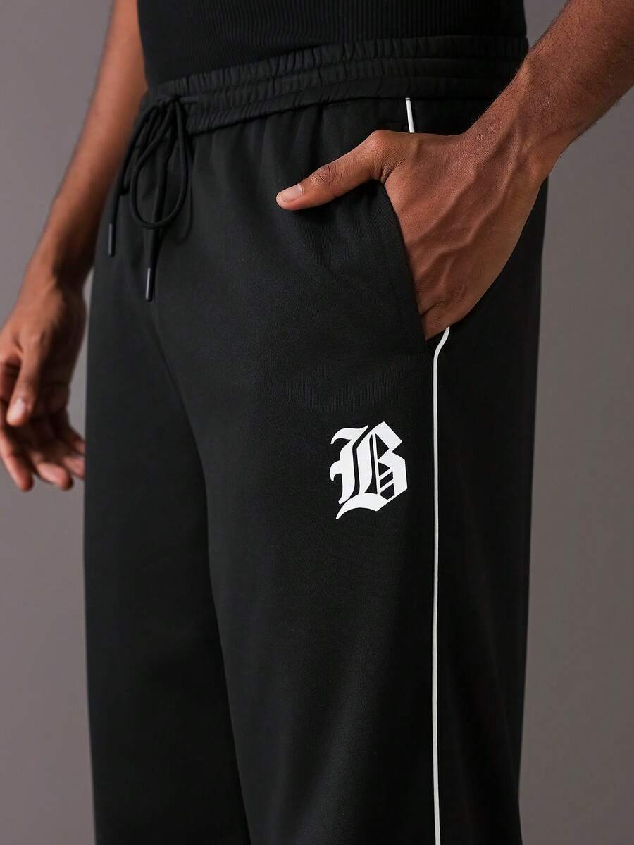 Men's Matching Cross Embroidered Sweatpants