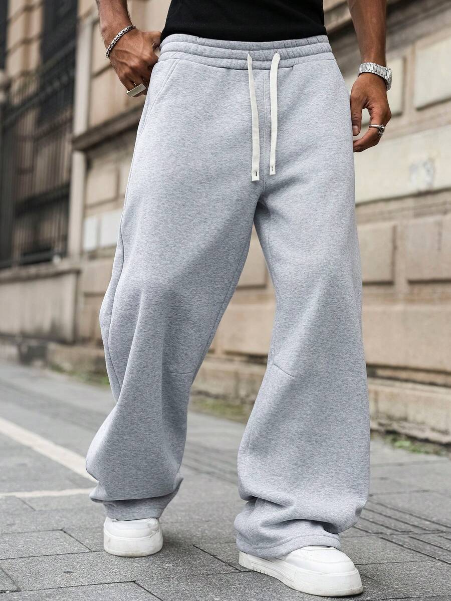 Men's Elastic Waist Strap-Divider Casual Sweatpants