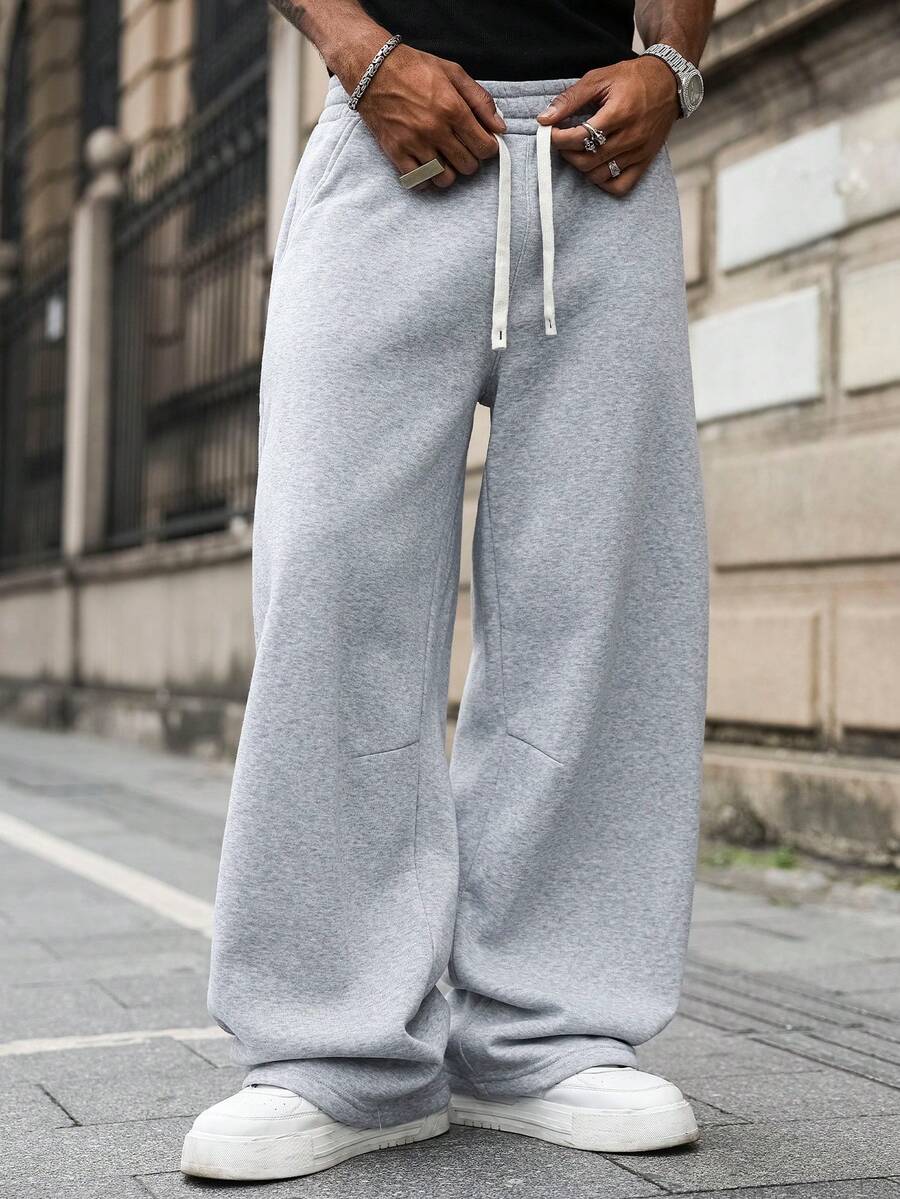 Men's Elastic Waist Strap-Divider Casual Sweatpants
