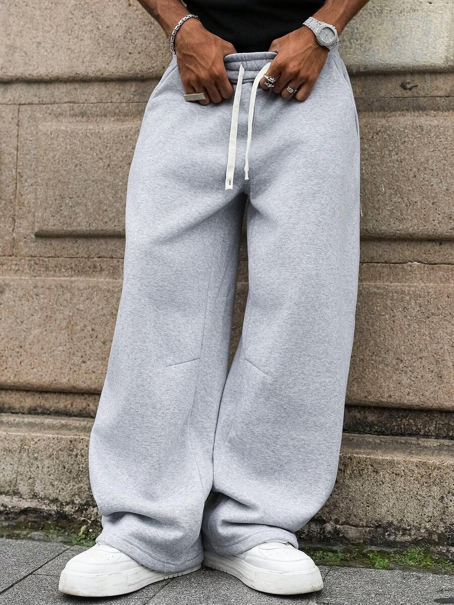 Men's Elastic Waist Strap-Divider Casual Sweatpants