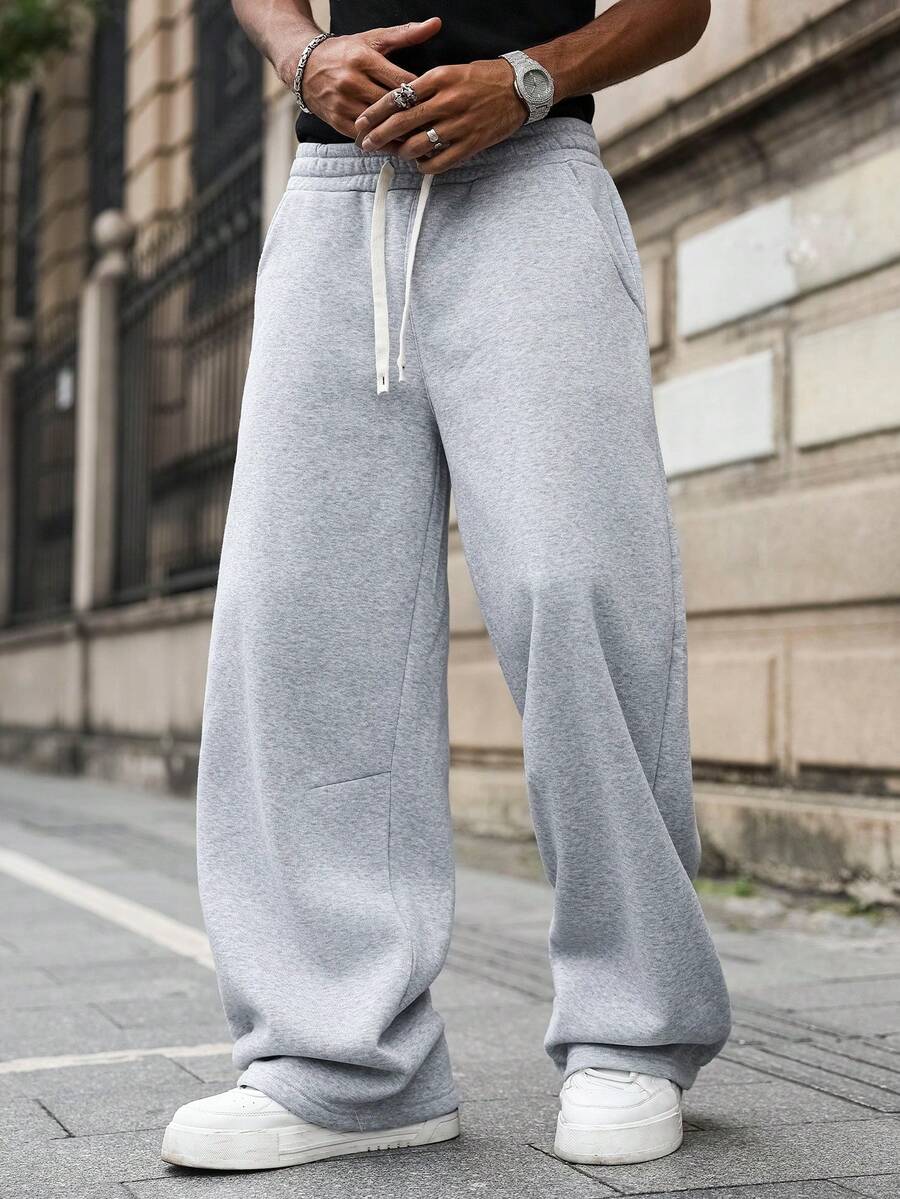 Men's Elastic Waist Strap-Divider Casual Sweatpants