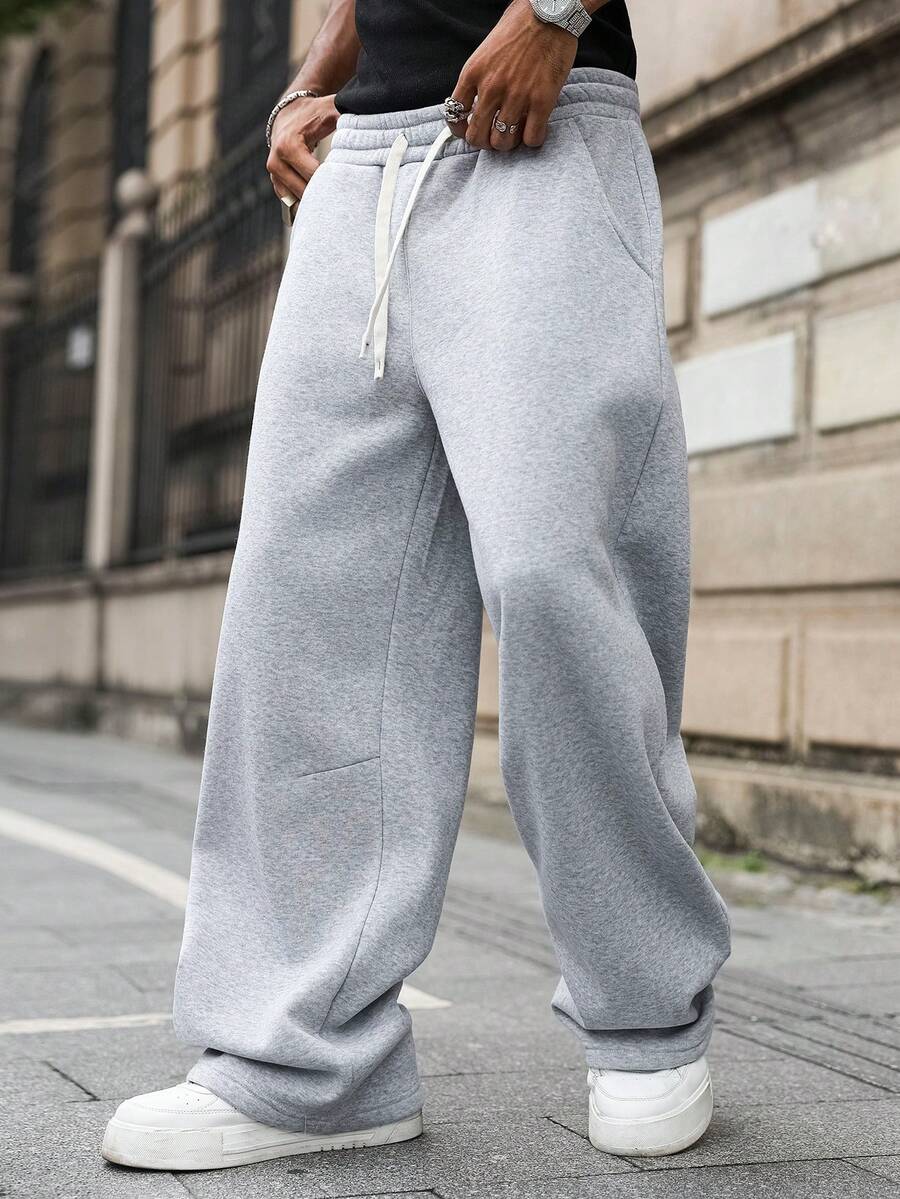 Men's Elastic Waist Strap-Divider Casual Sweatpants