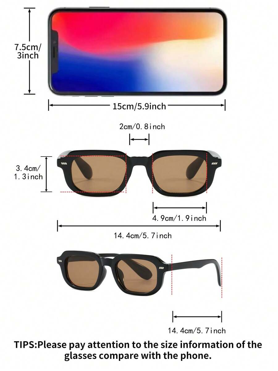 Women's Black Square Glasses