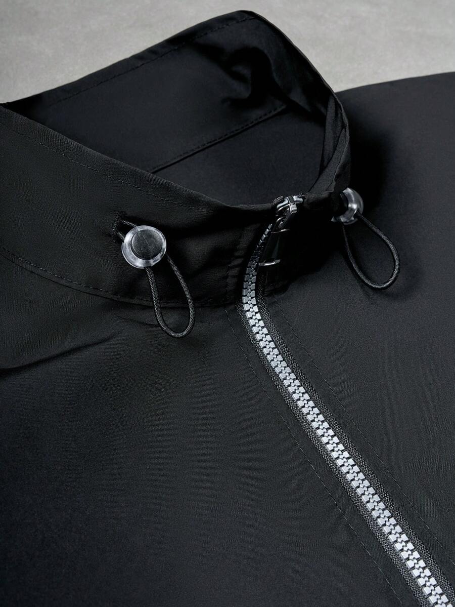 2pcs Men's Long Sleeve Jacket And Pants Set