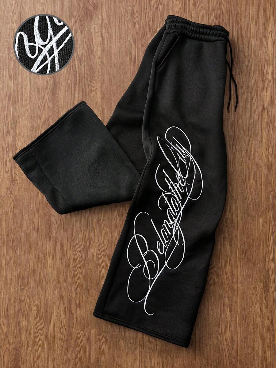 Men's Matching Cross Embroidered Sweatpants
