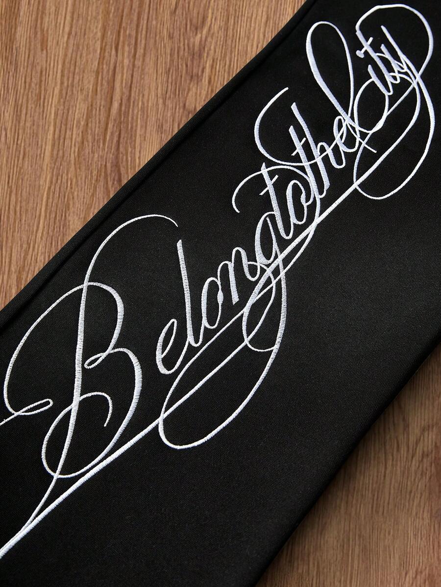 Men's Matching Cross Embroidered Sweatpants