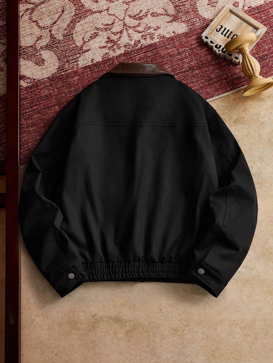 Men's Woven Patchwork Jacket