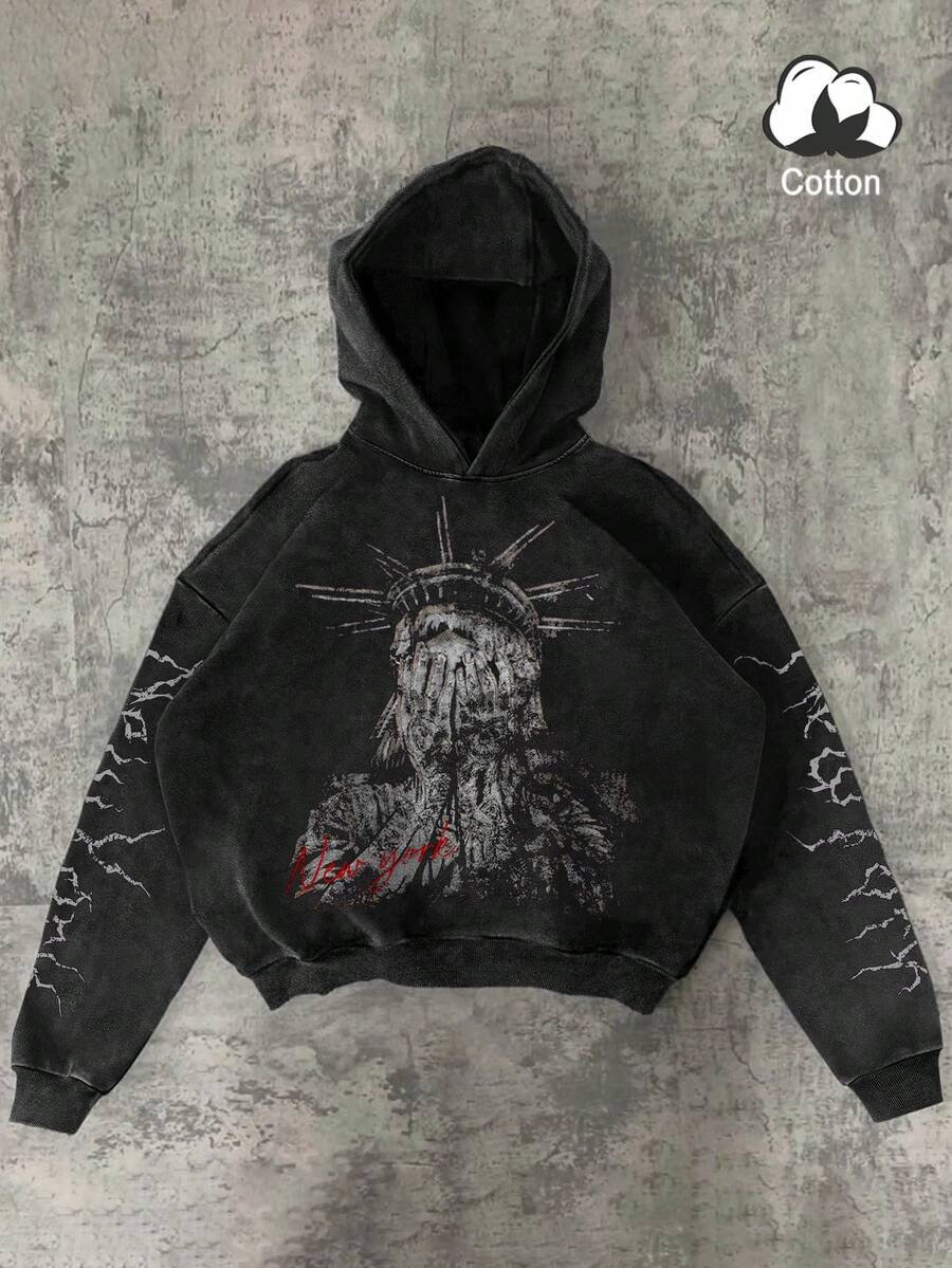 Men's Graphic Print Casual Streetwear Hoodie