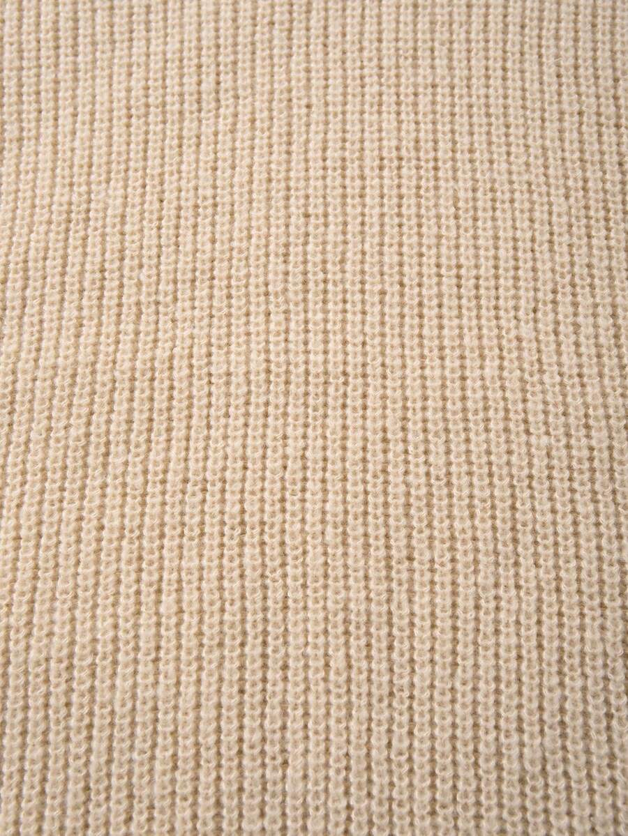 Men's Knit Drop Shoulder Crew Neck Pullover Sweater
