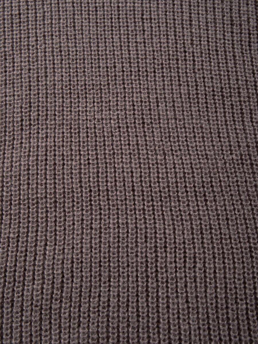 Men's Knit Drop Shoulder Crew Neck Pullover Sweater