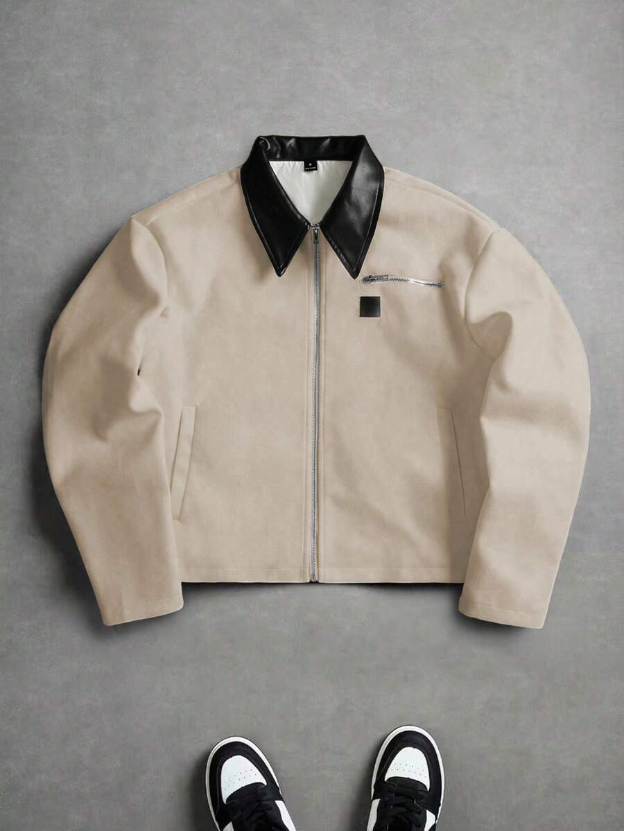 Men's Streetwear Faux Leather Jacket