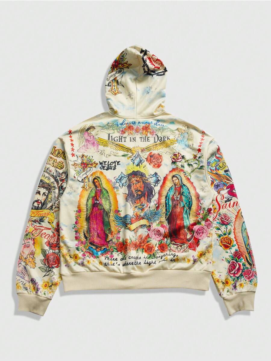 Men's Graphic Print Pullover Hoodie