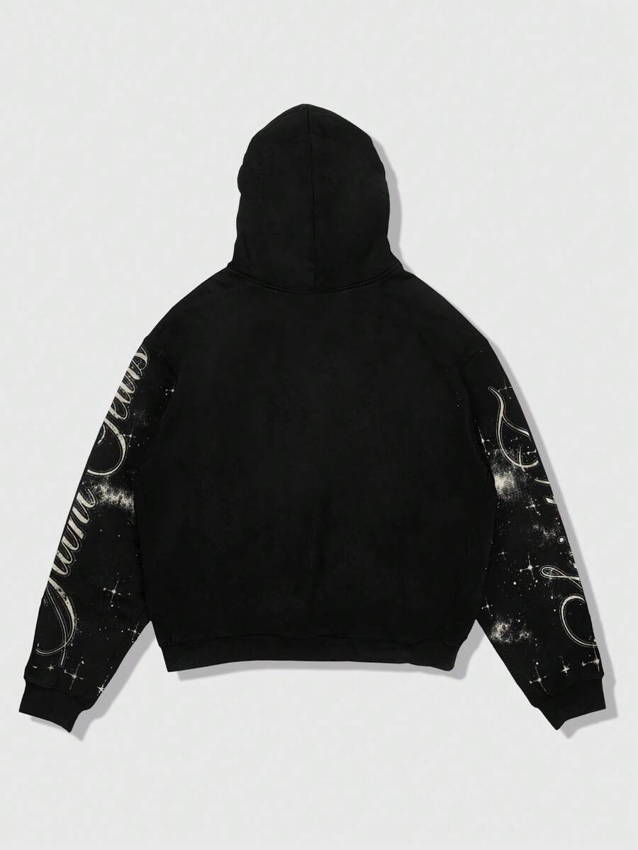 Men's Casual Figure Print Hoodie Sweatshirt