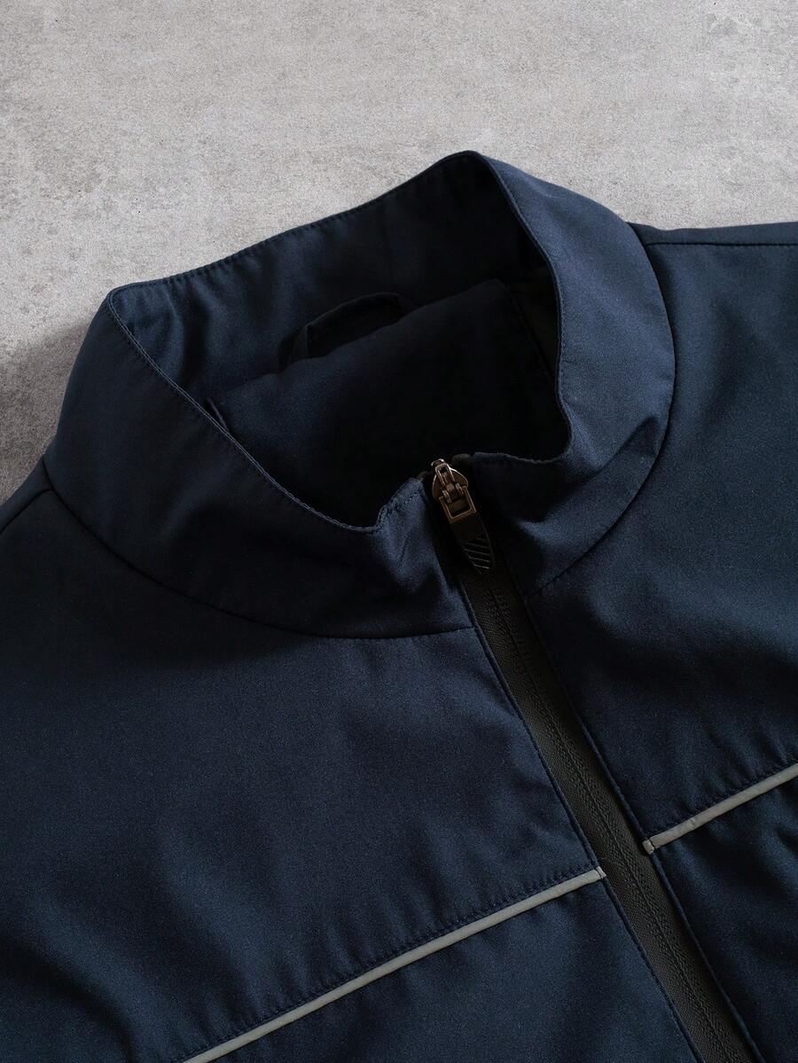 Men's Street Fashion Zip-Up Jacket