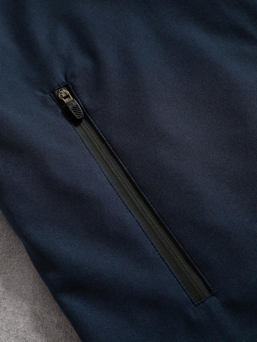 Men's Street Fashion Zip-Up Jacket