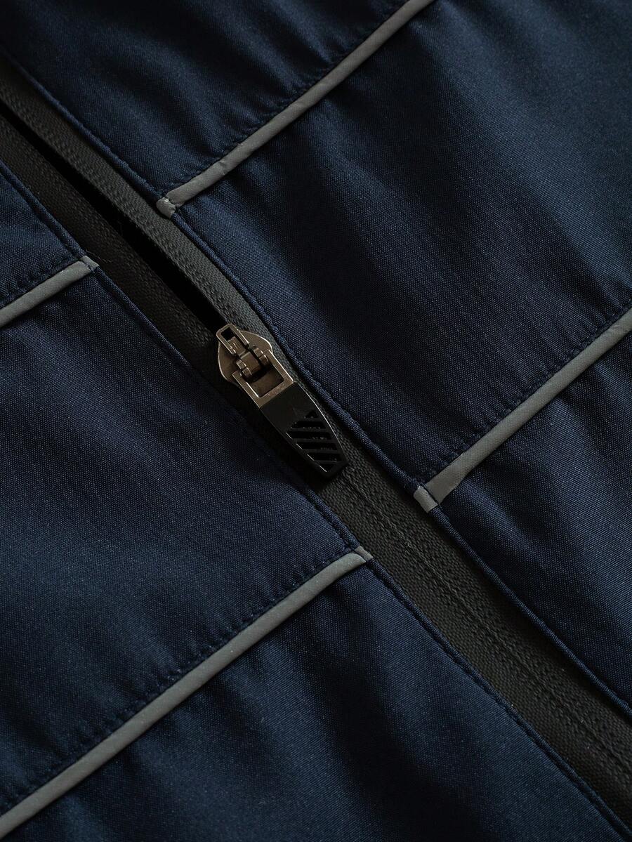 Men's Street Fashion Zip-Up Jacket