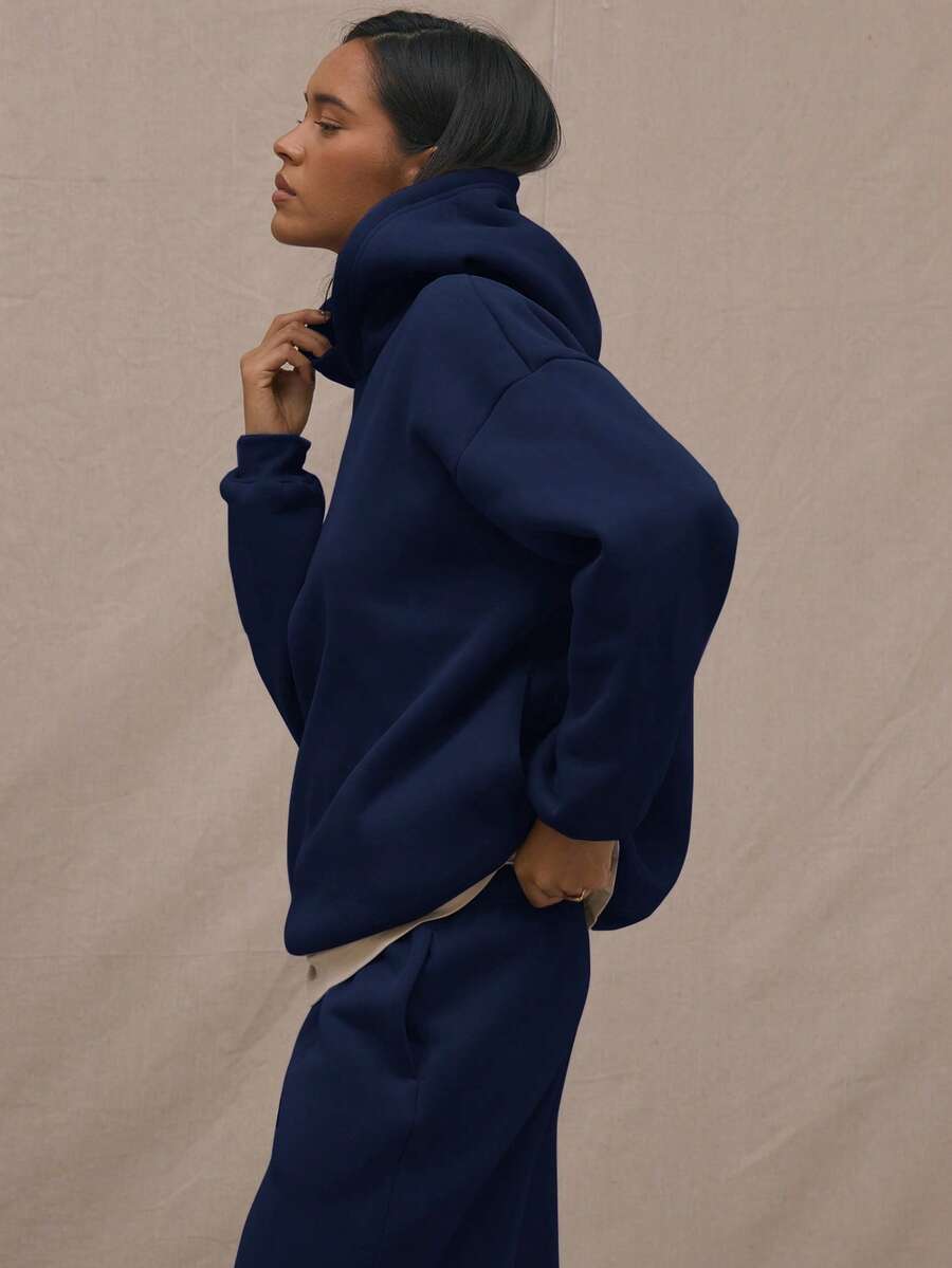 Embroidery Patch Oversized Hoodie