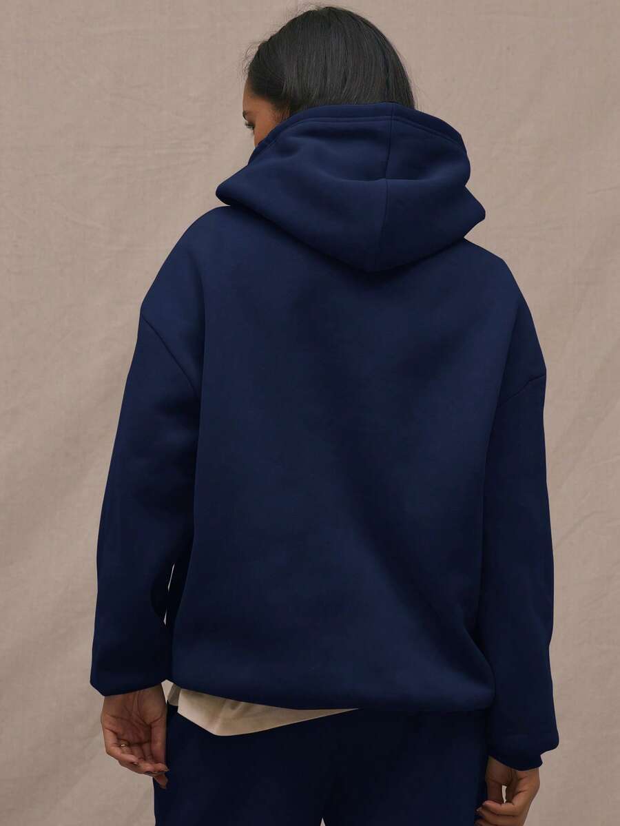 Embroidery Patch Oversized Hoodie