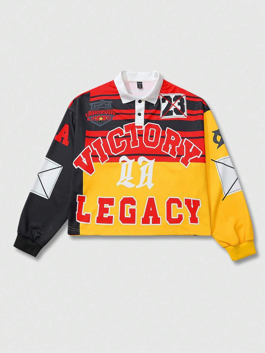 Men's Casual Polo Neck Sweatshirt