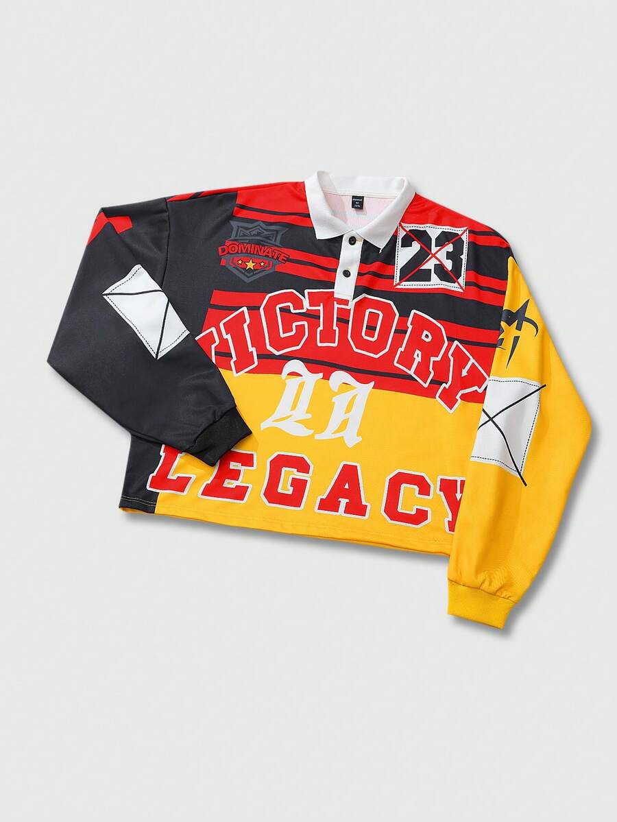 Men's Casual Polo Neck Sweatshirt