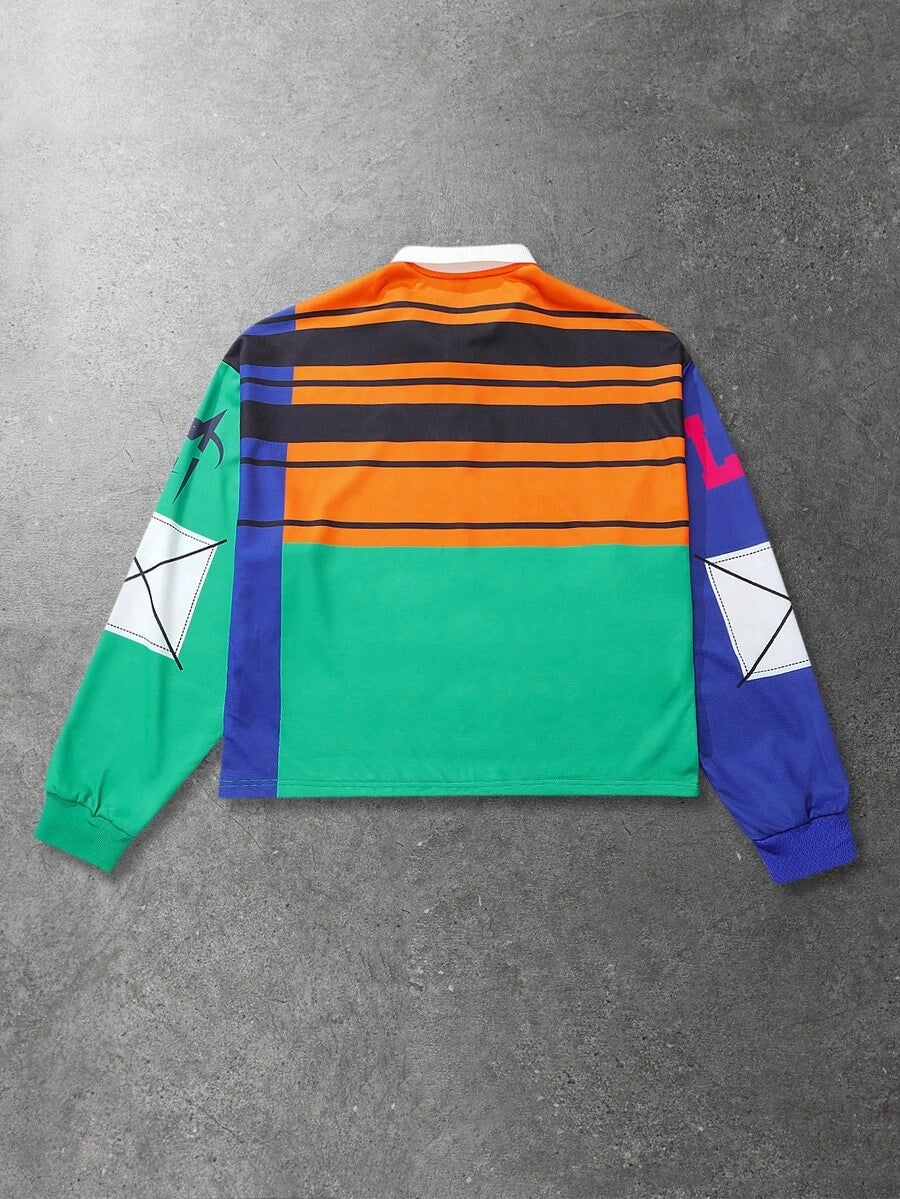 Men's Casual Polo Neck Sweatshirt