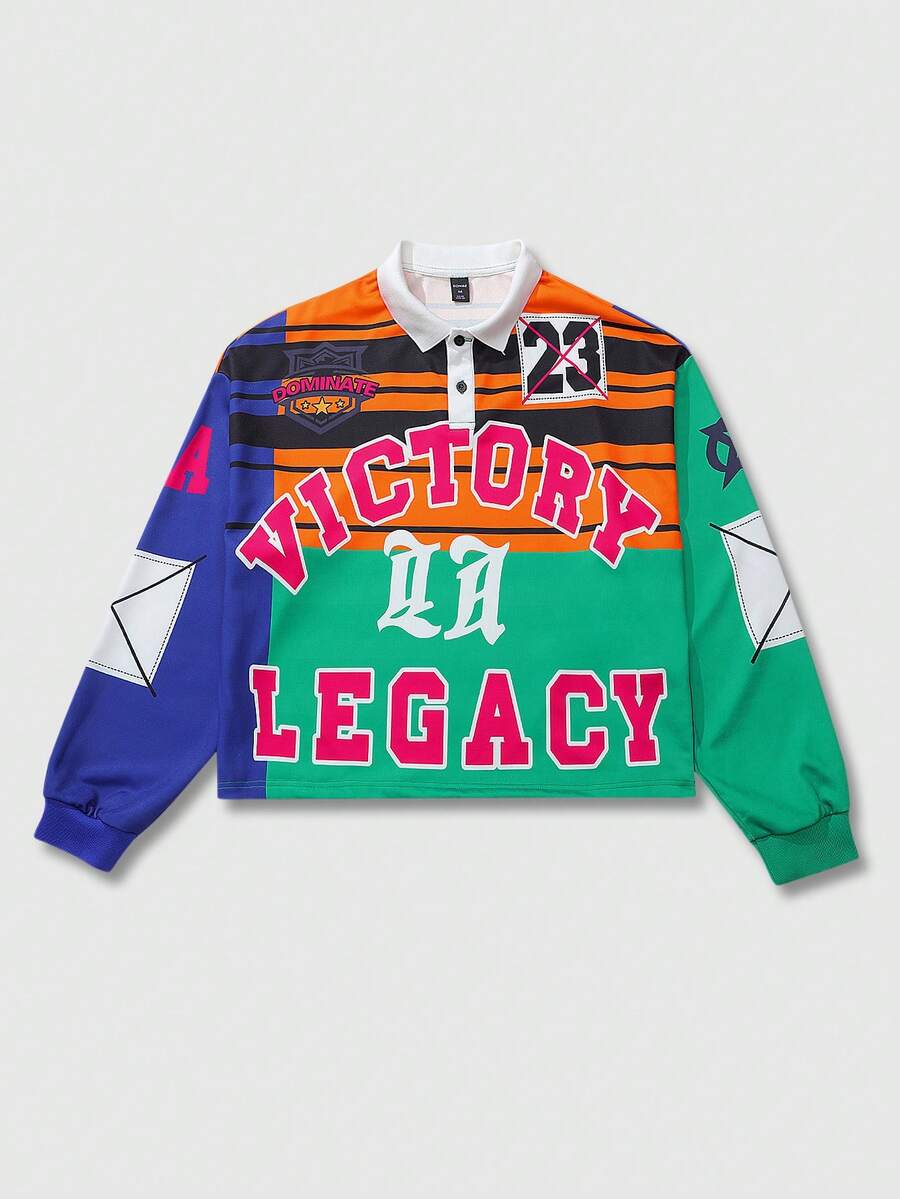 Men's Casual Polo Neck Sweatshirt