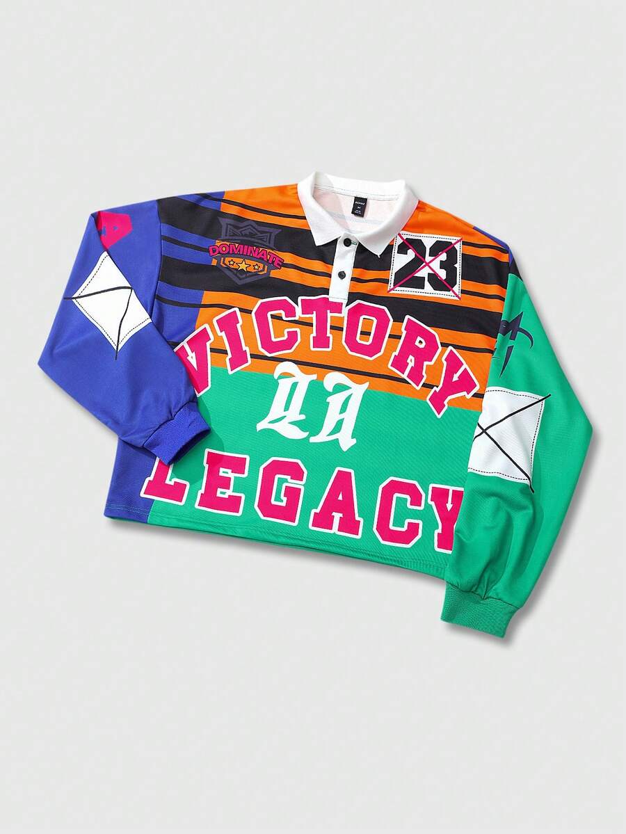 Men's Casual Polo Neck Sweatshirt