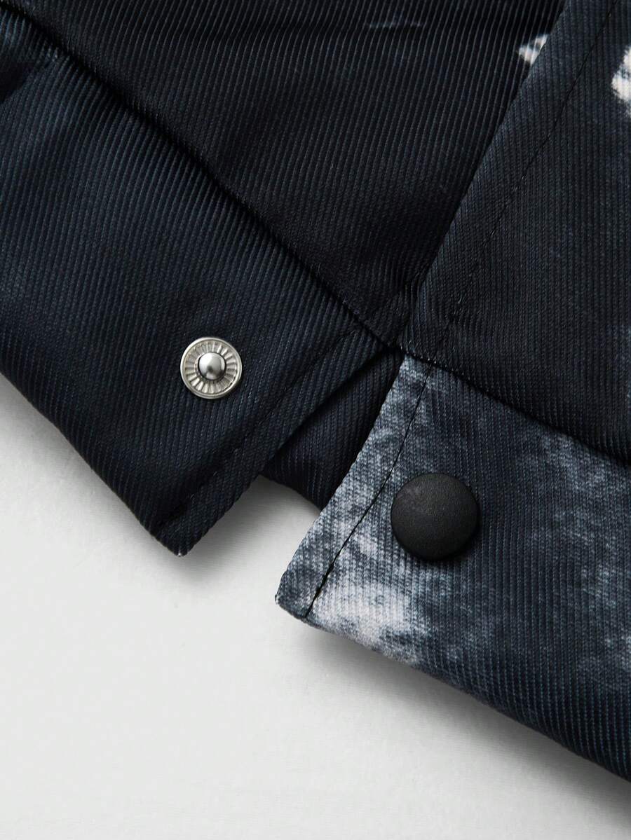 Men's Front Button Long Sleeve Pocket Minimalist Rave Jacket