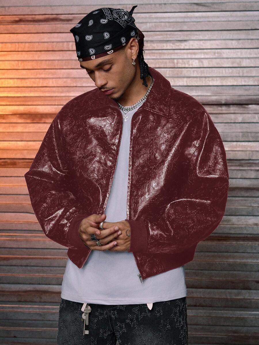 Men's Woven Fashion Long Sleeve Jacket