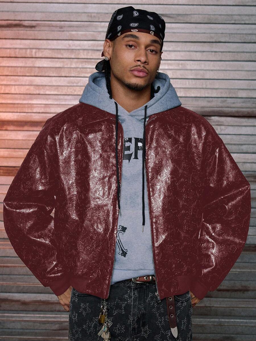 Men's Woven Fashion Long Sleeve Jacket