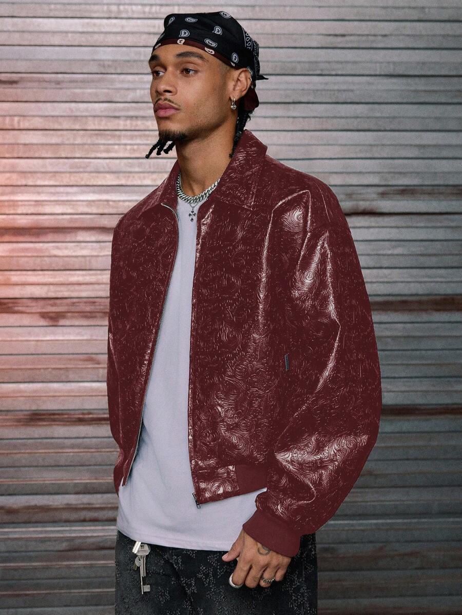 Men's Woven Fashion Long Sleeve Jacket