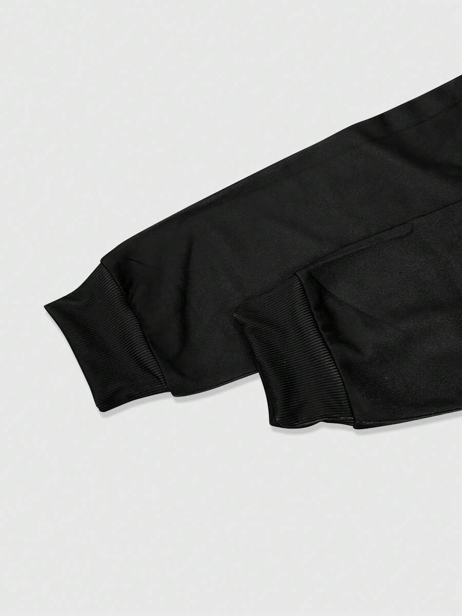 Men's Gothic Gradient Letter Hoodie & Pants Set