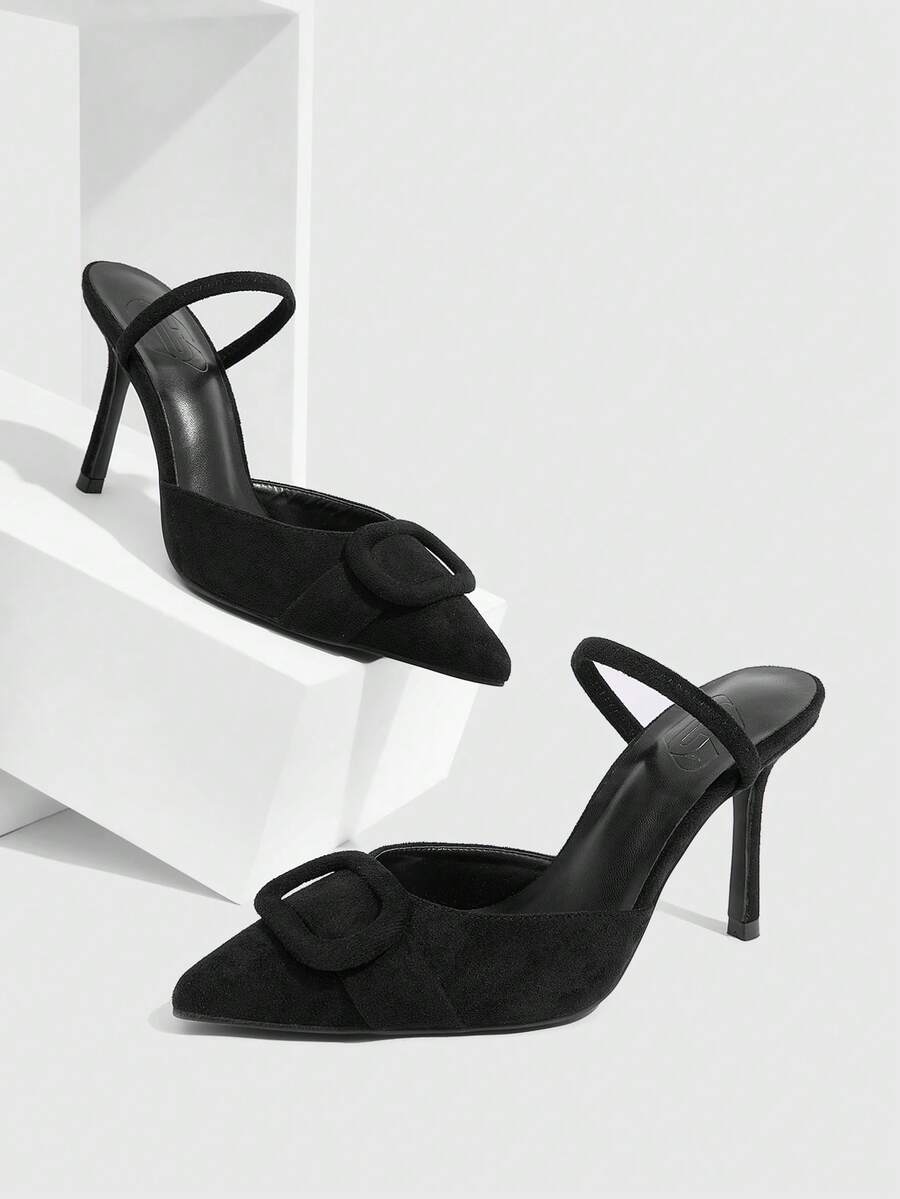 Women's Burgundy Bow High Heel Pumps