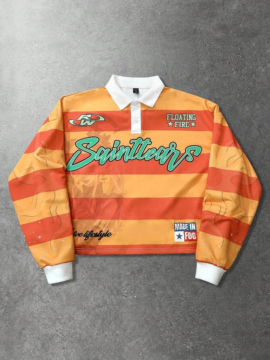 Men's Casual Polo Neck Sweatshirt