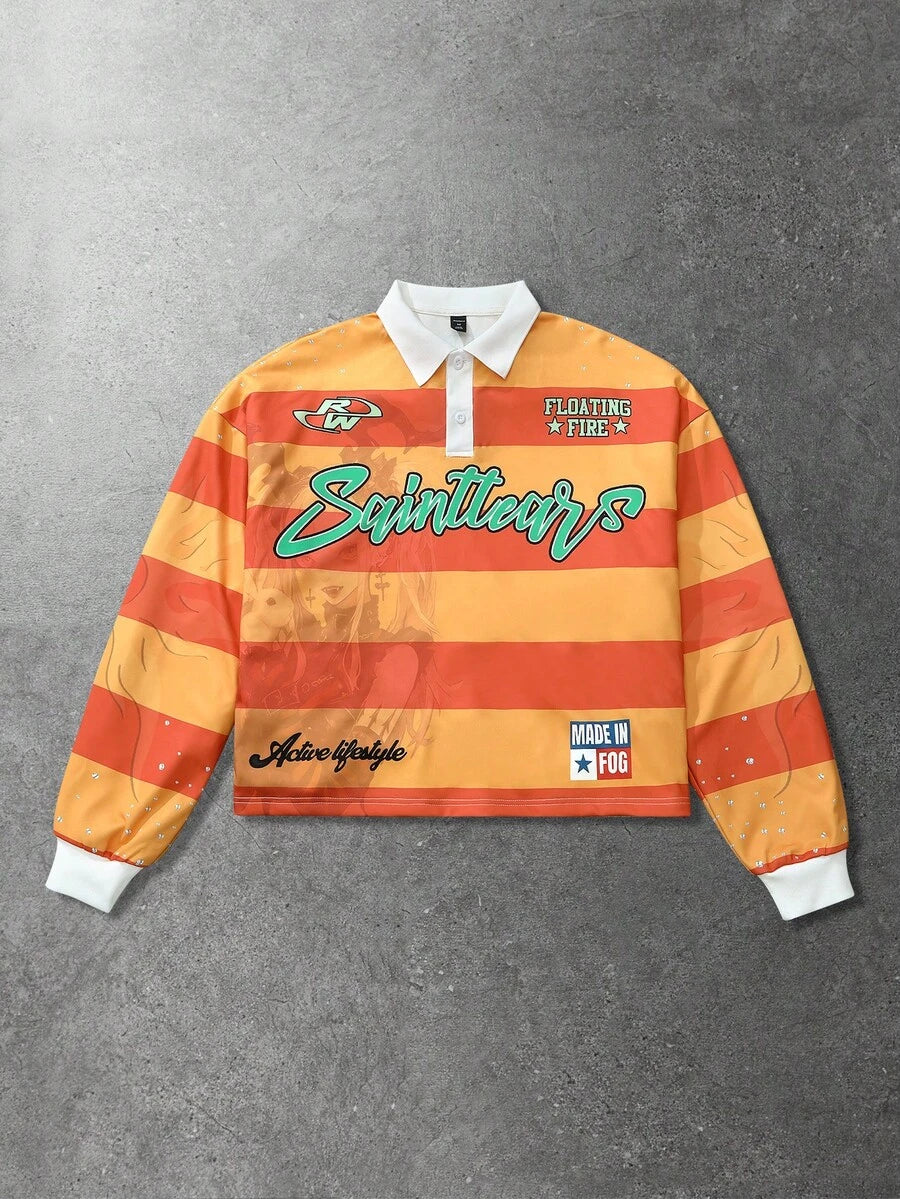 Men's Casual Polo Neck Sweatshirt