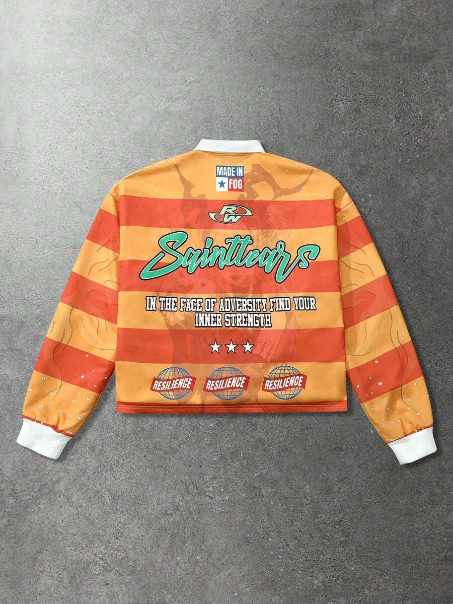 Men's Casual Polo Neck Sweatshirt