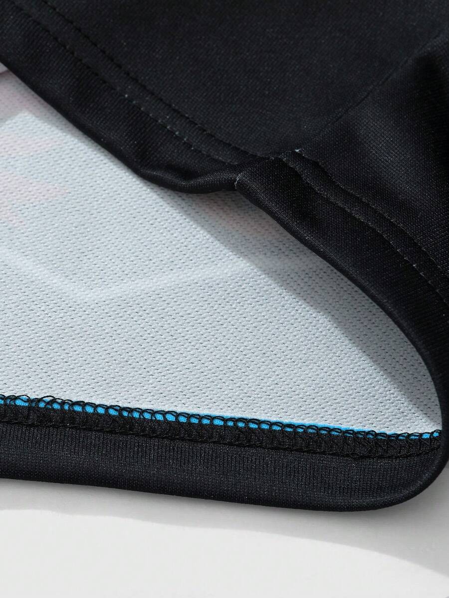 Men's Casual Loose Fit Long Sleeve Polo Shirt