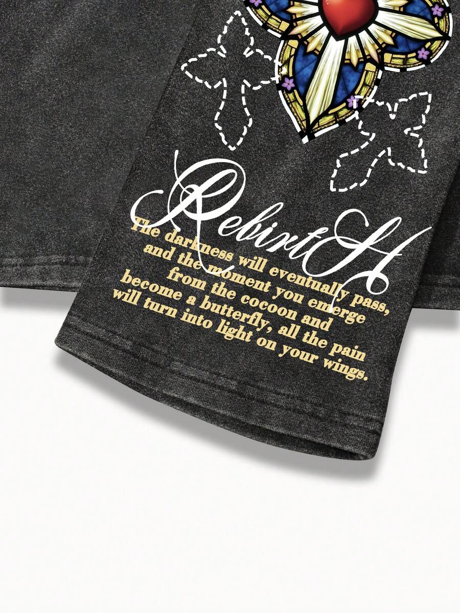 Casual Loose Fit Crew Neck Long Sleeve T-Shirt For Men