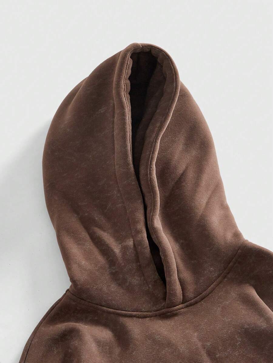 Graphic Hooded Sweatshirt And Sweatpants Set