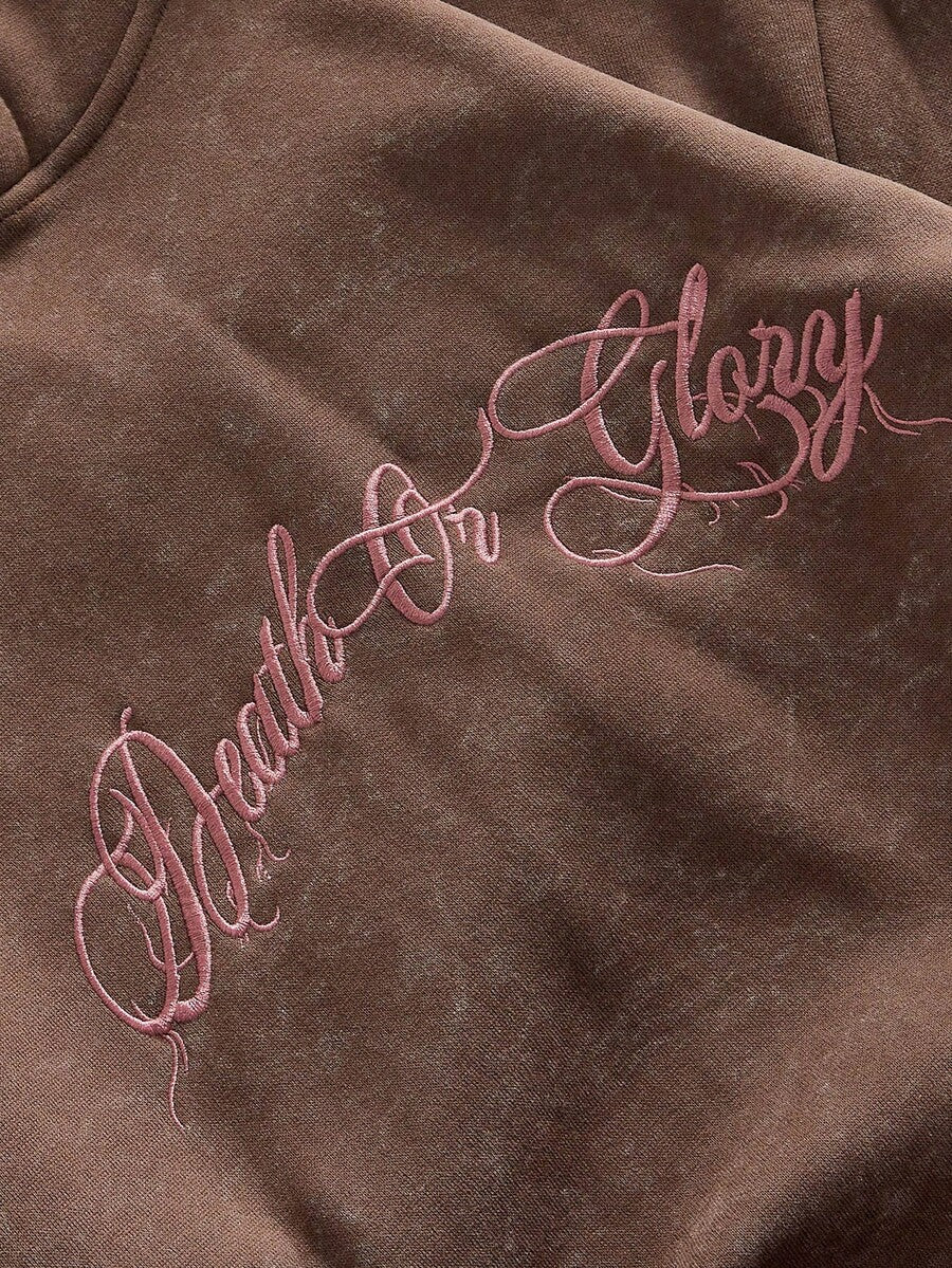 Graphic Hooded Sweatshirt And Sweatpants Set