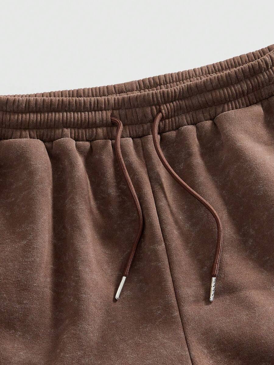 Graphic Hooded Sweatshirt And Sweatpants Set