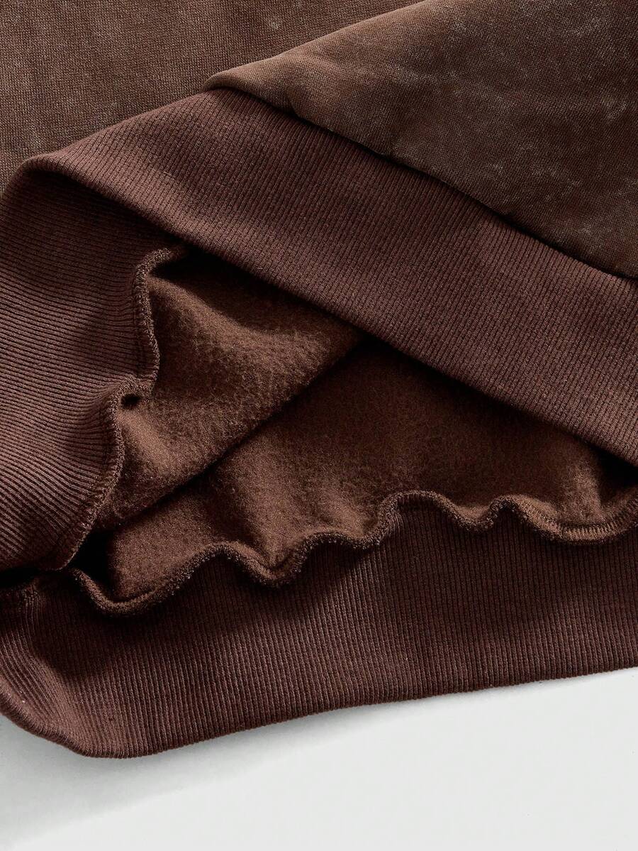 Graphic Hooded Sweatshirt And Sweatpants Set